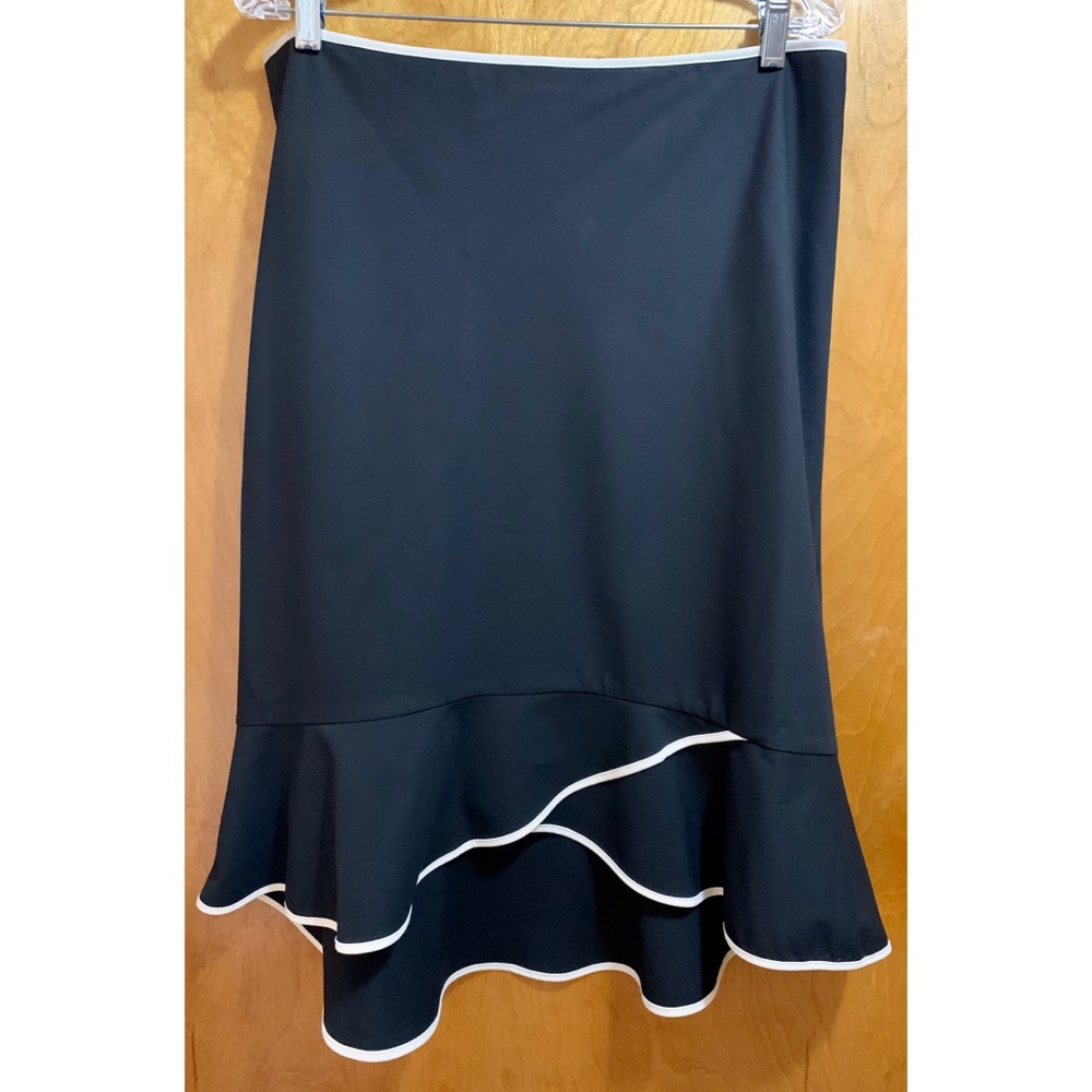 New The Limited Stretch Hi-Lo Pencil Skirt Ruffle